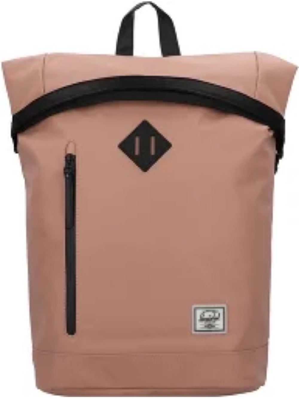 Herschel Supply Co. Roll-Top Backpack in Dusty Rose with Black Accents